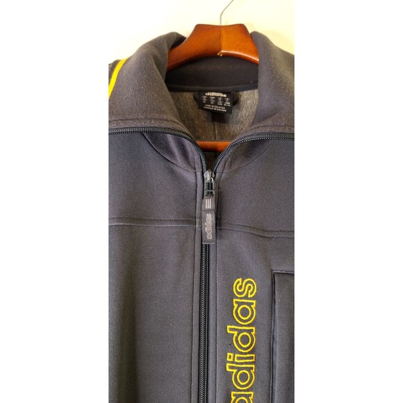 Vtg ADIDAS Full Zip Track Jacket Men's Sz XL Grey Streetwear Sports Active Wear - Picture 10 of 13
